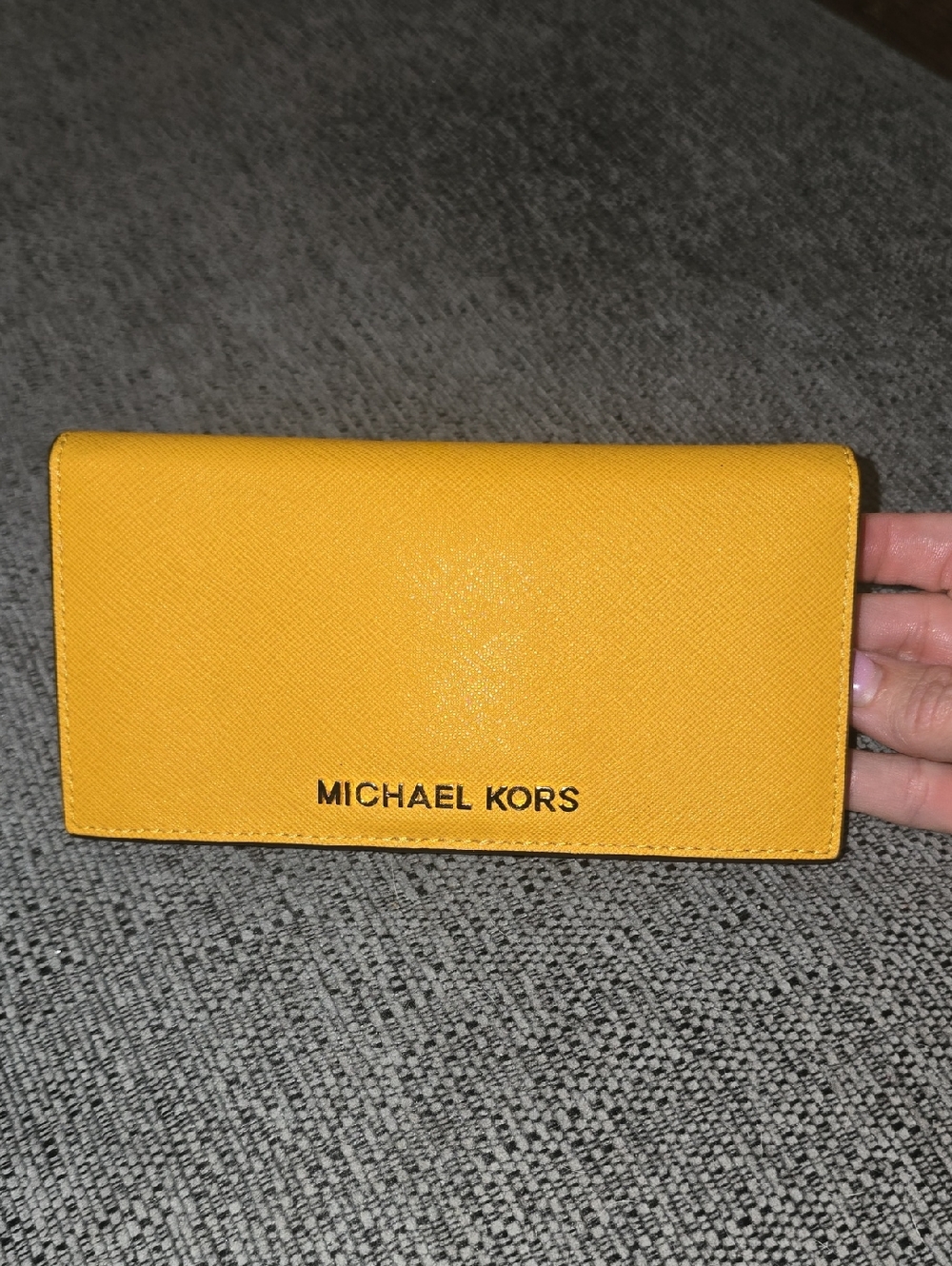 Michael Kors Sunflower Saffiano Leather Clutch Wallet